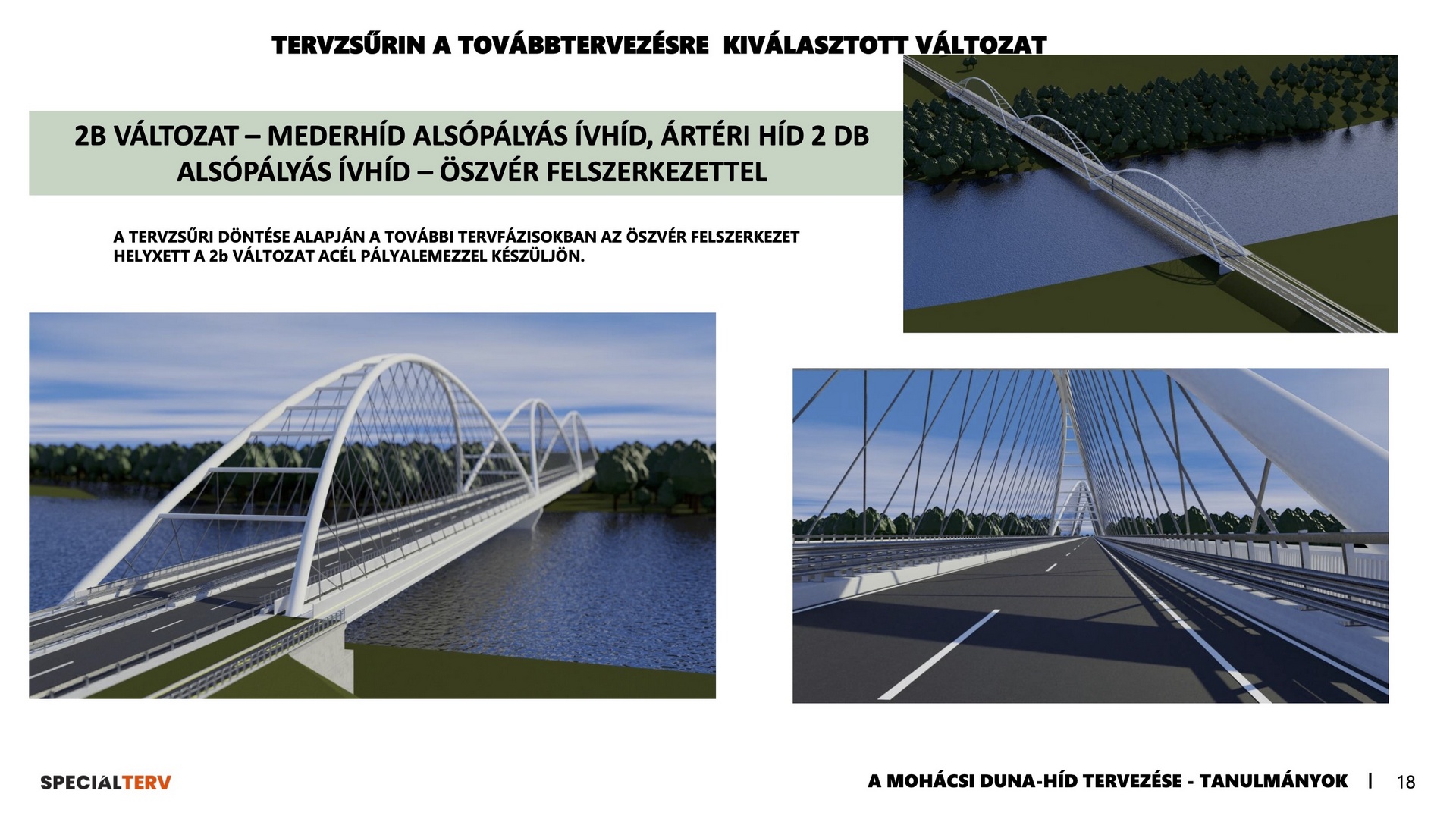 Zádori Gyöngyi - Presentation page 18 - The version selected by the design jury with visually disadvantageous cross-bracings - 2024
