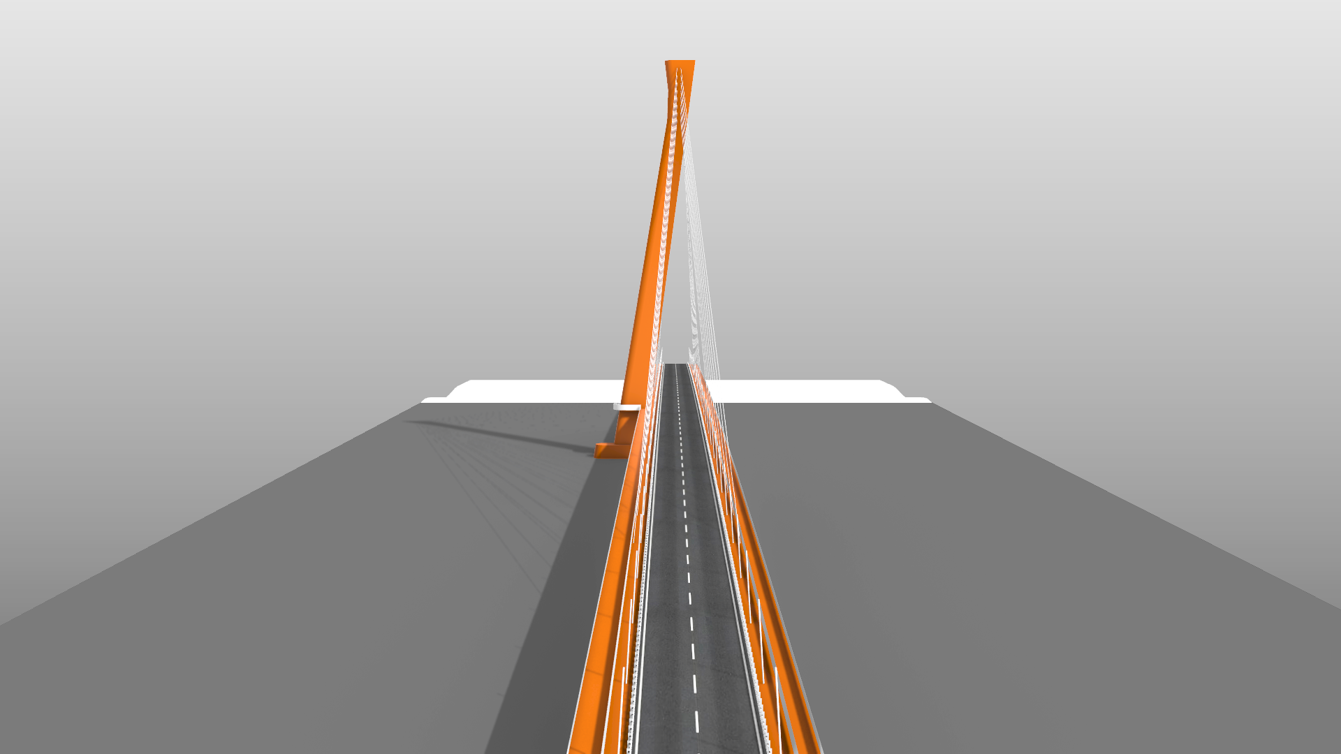 Massing model, Monostori Bridge, Komárom