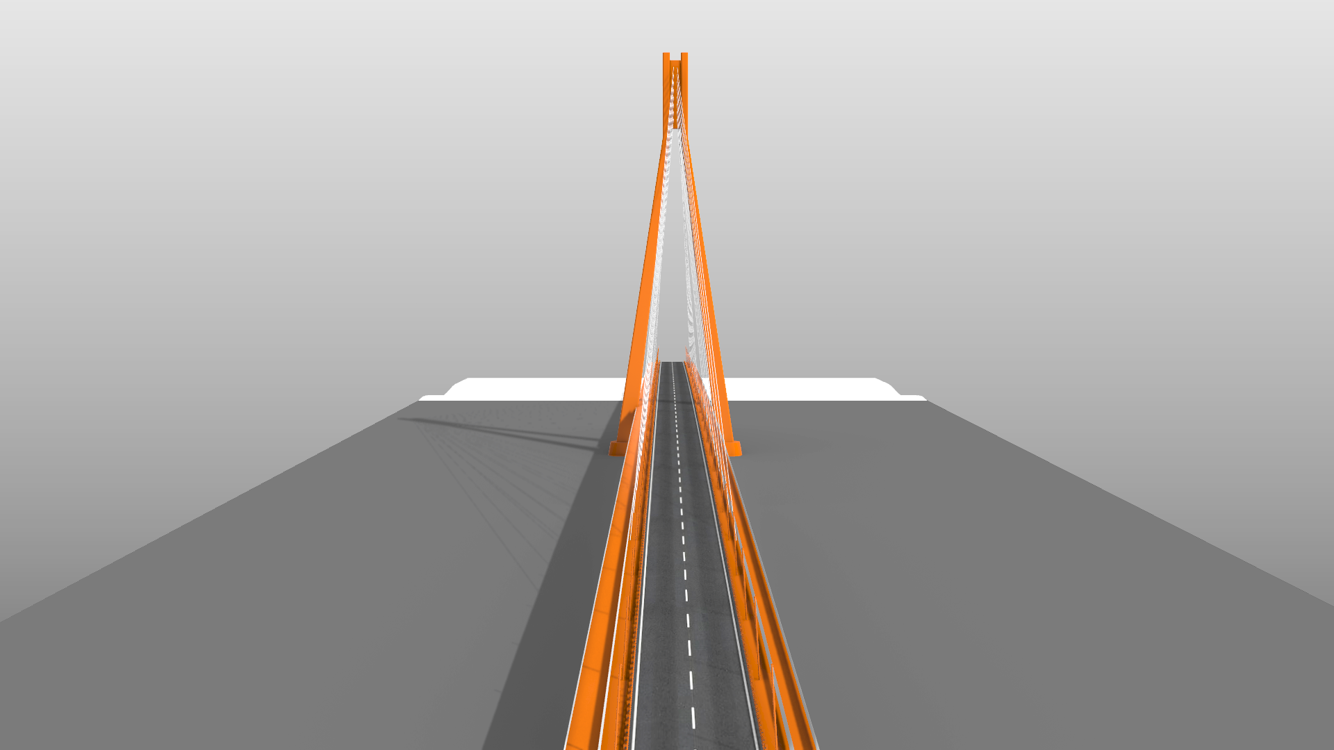 Massing model, Monostori Bridge, Komárom