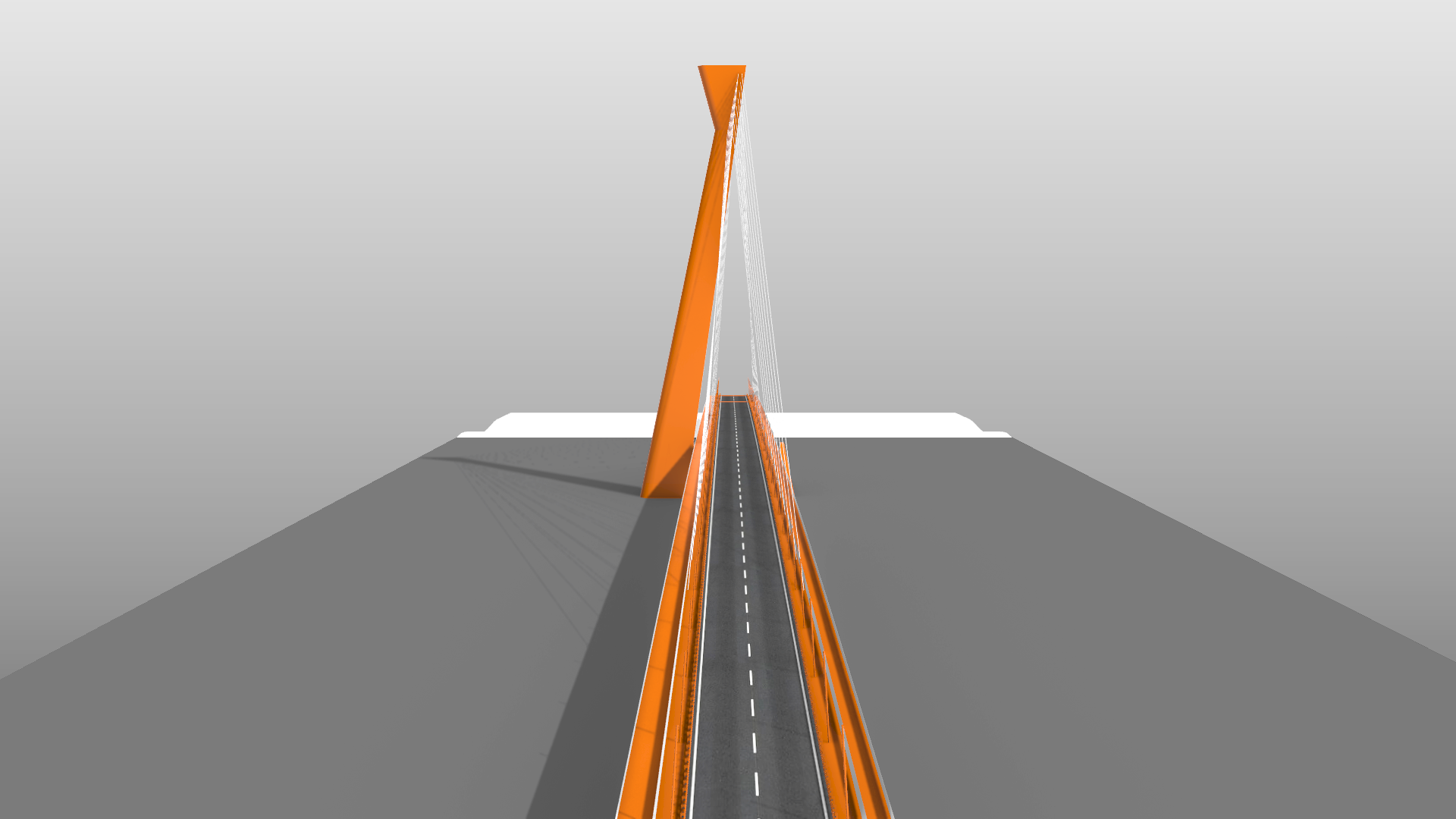 Massing model, Monostori Bridge, Komárom