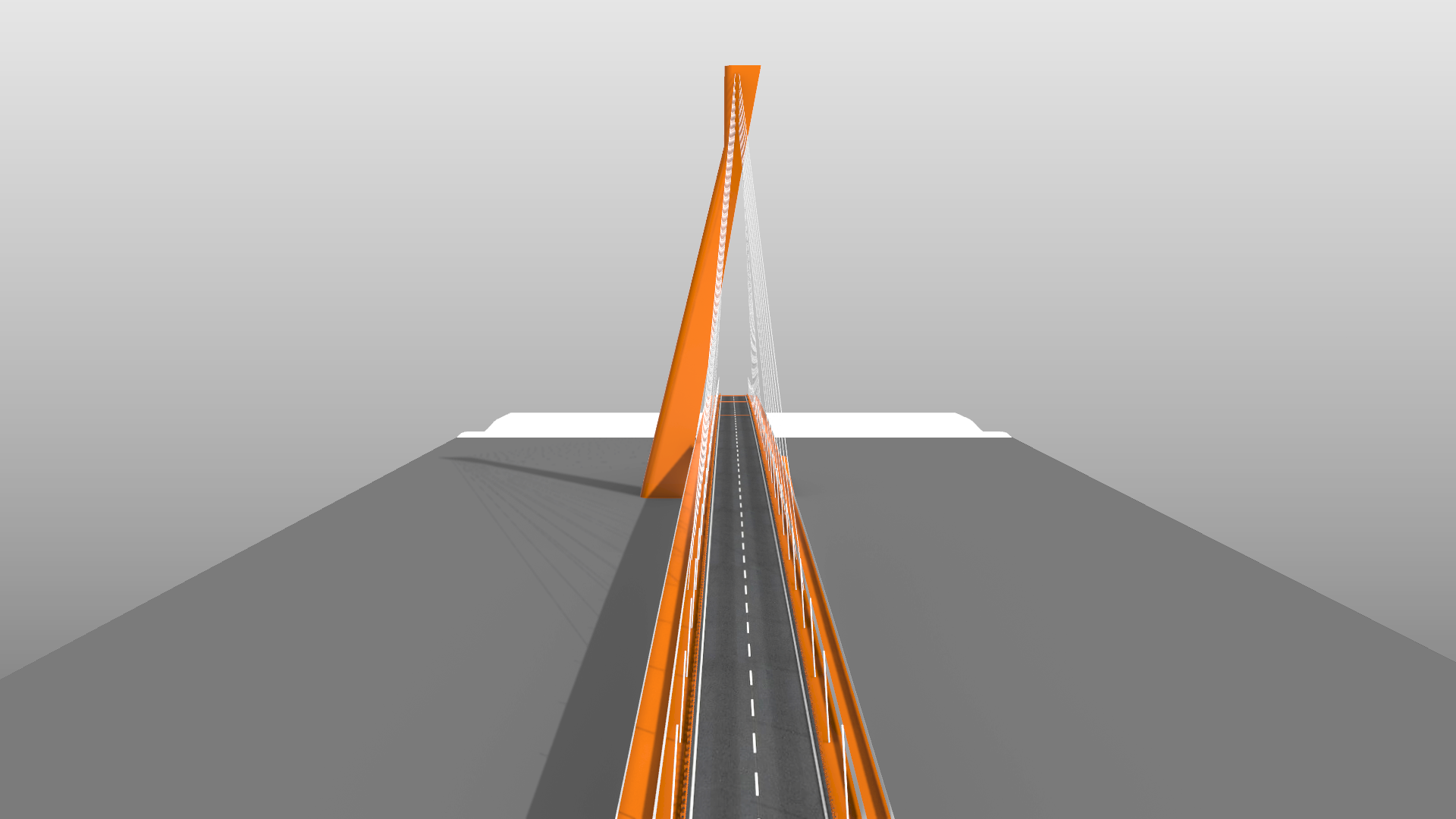 Massing model, Monostori Bridge, Komárom