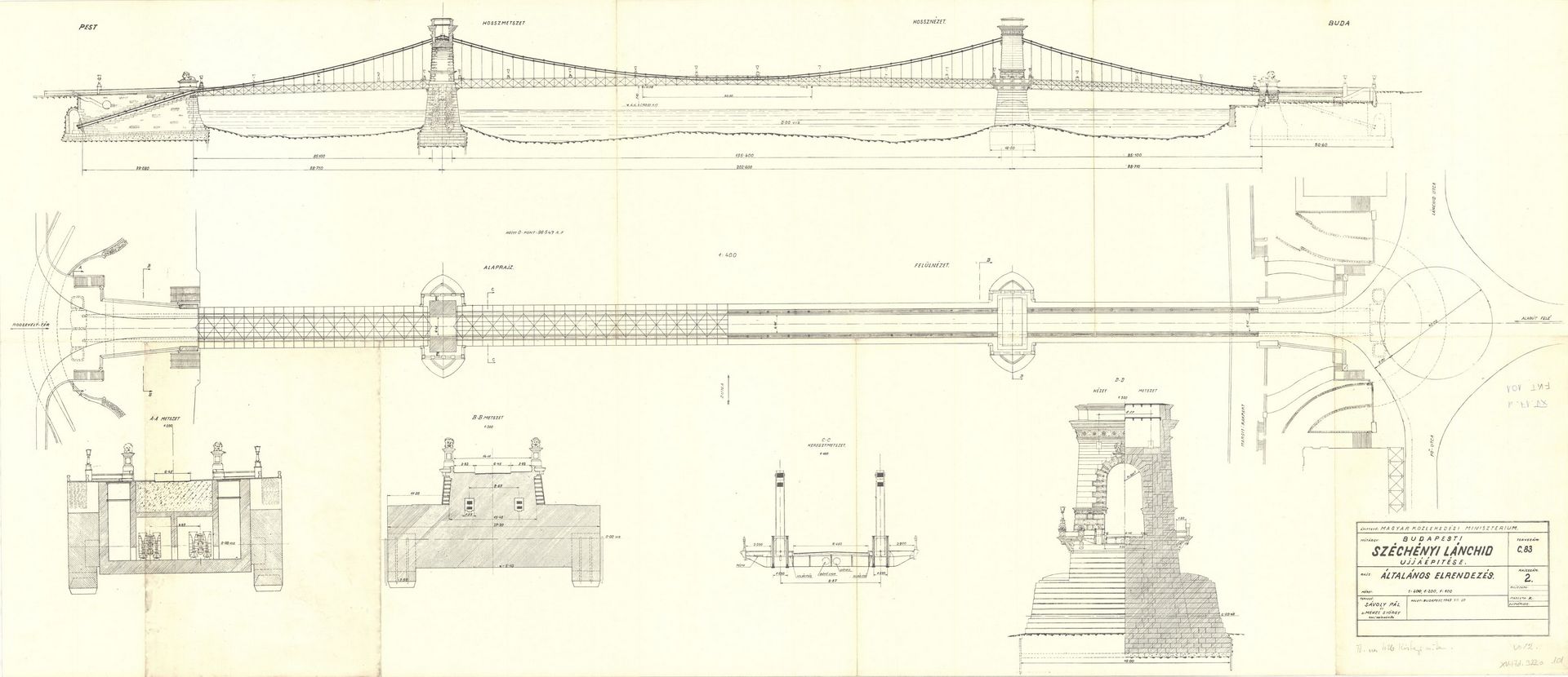 Széchenyi Chain Bridge, Budapest - BFL XV.17.d.322.a.101