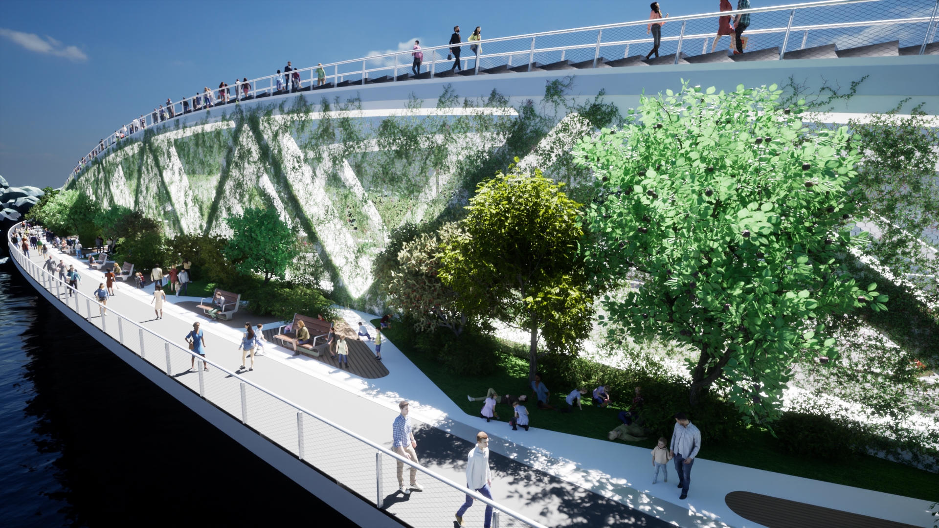 Visualization - Tisza Bridge in Szeged