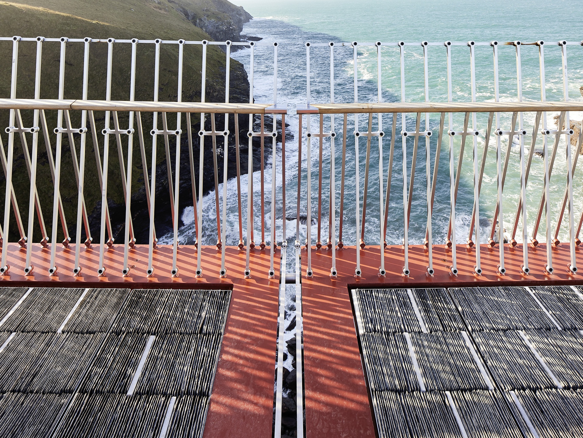Hufton and Crow - Tintagel Castle Footbridge