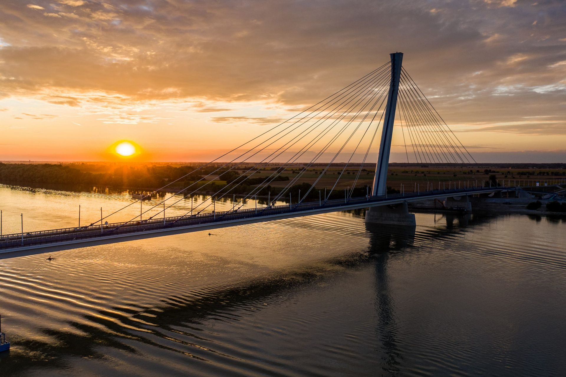 Unknown author - NIF - Monostori Bridge, Komárom