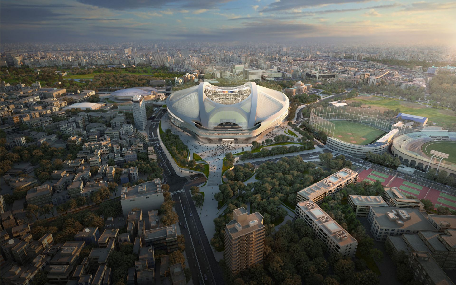 Visualization - Zaha Hadid Architects - New National Stadium, Tokyo